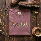 Spring Warblers - Field Guide Row T-Shirt