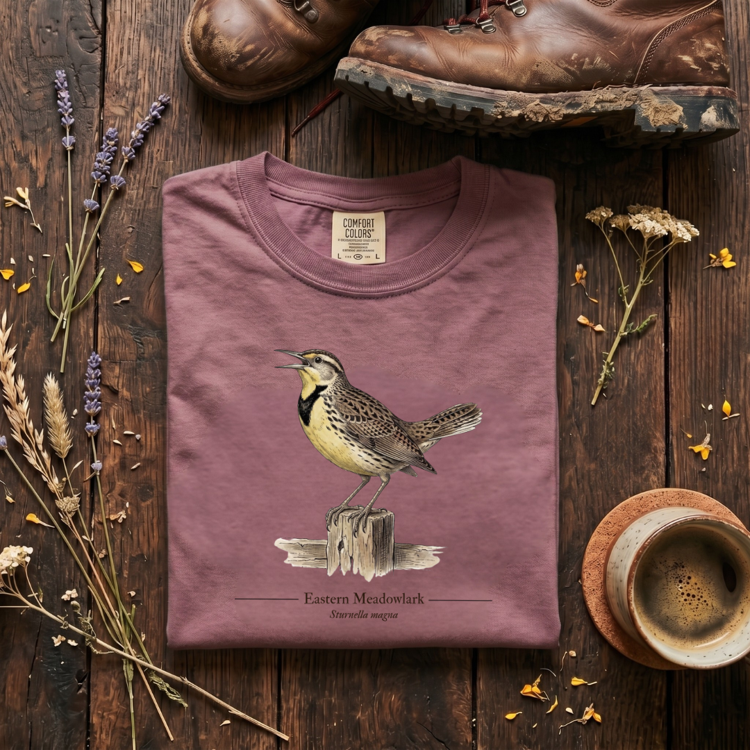 Eastern Meadowlark - Fence Line Song T-Shirt