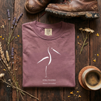 Still Waters - Minimalist Heron T-Shirt