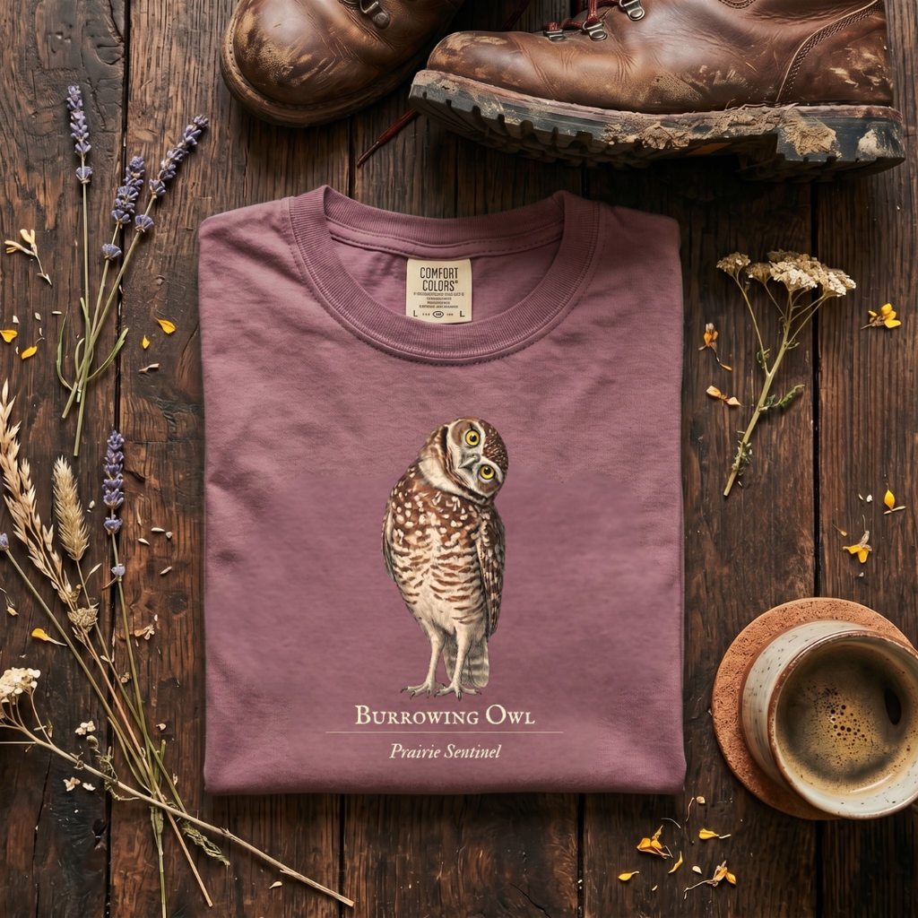 Burrowing Owl -The Prairie Sentinel T-Shirt