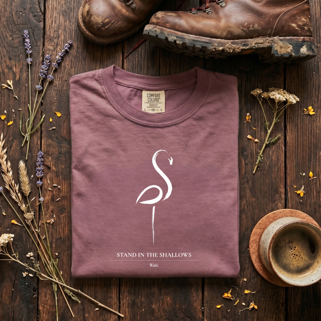 Stand in the Shallows - Flamingo T-Shirt