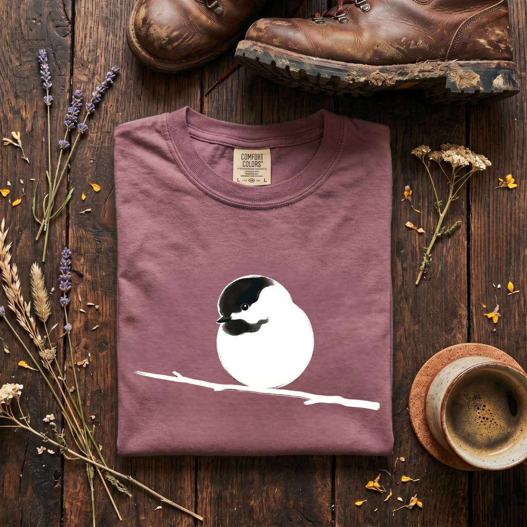 Black-capped chickadee minimal T-Shirt