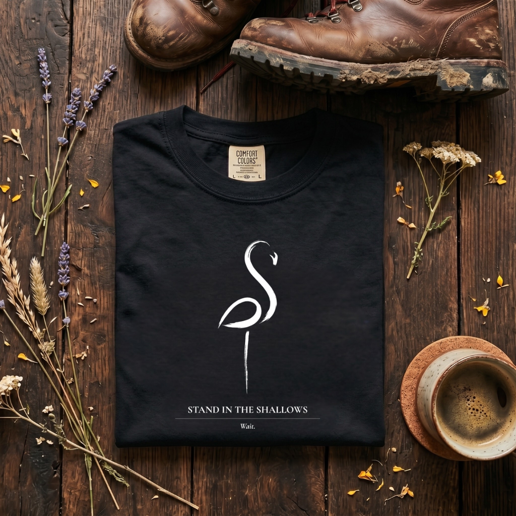 Stand in the Shallows - Flamingo T-Shirt