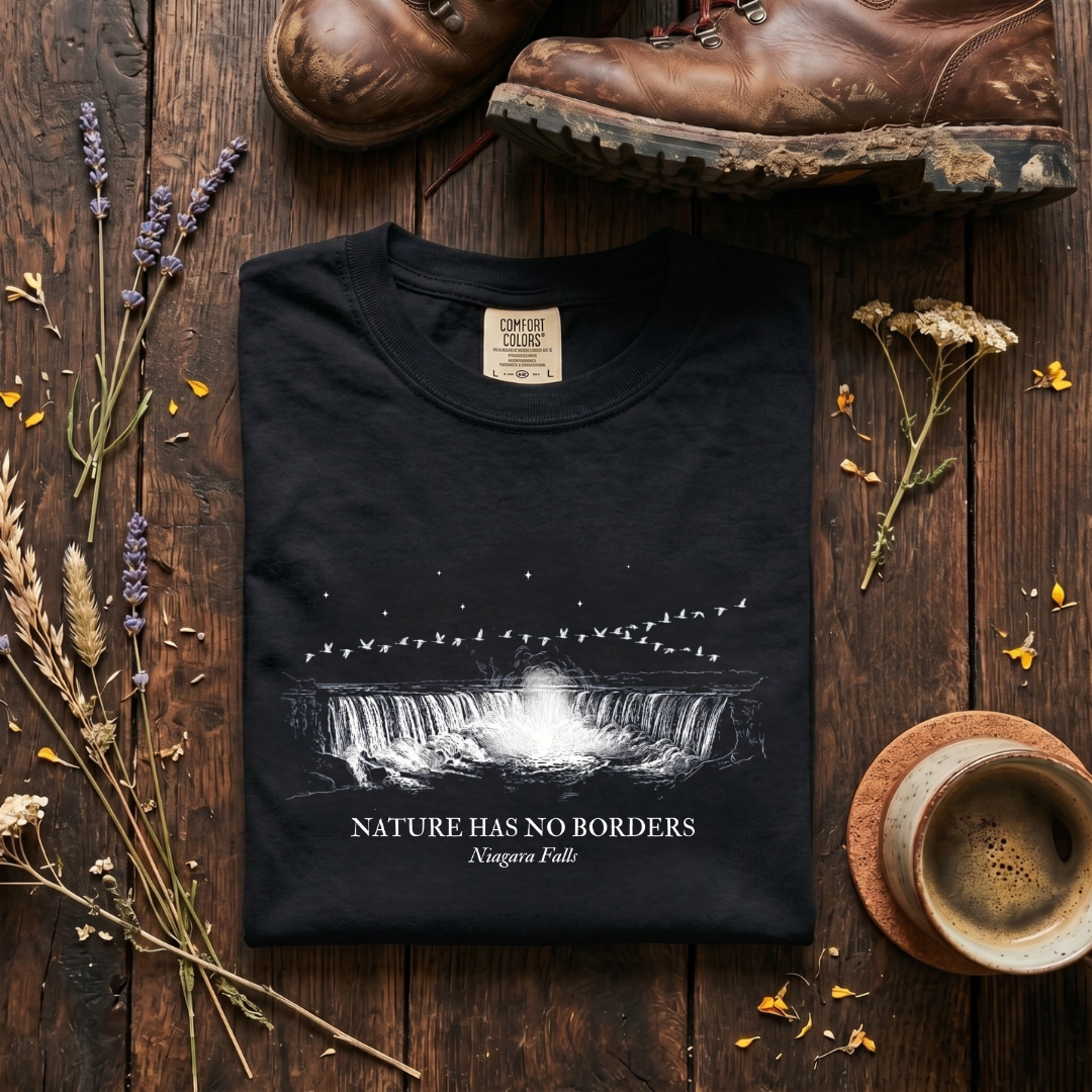 Nature Has No Borders - Niagara Falls T-Shirt