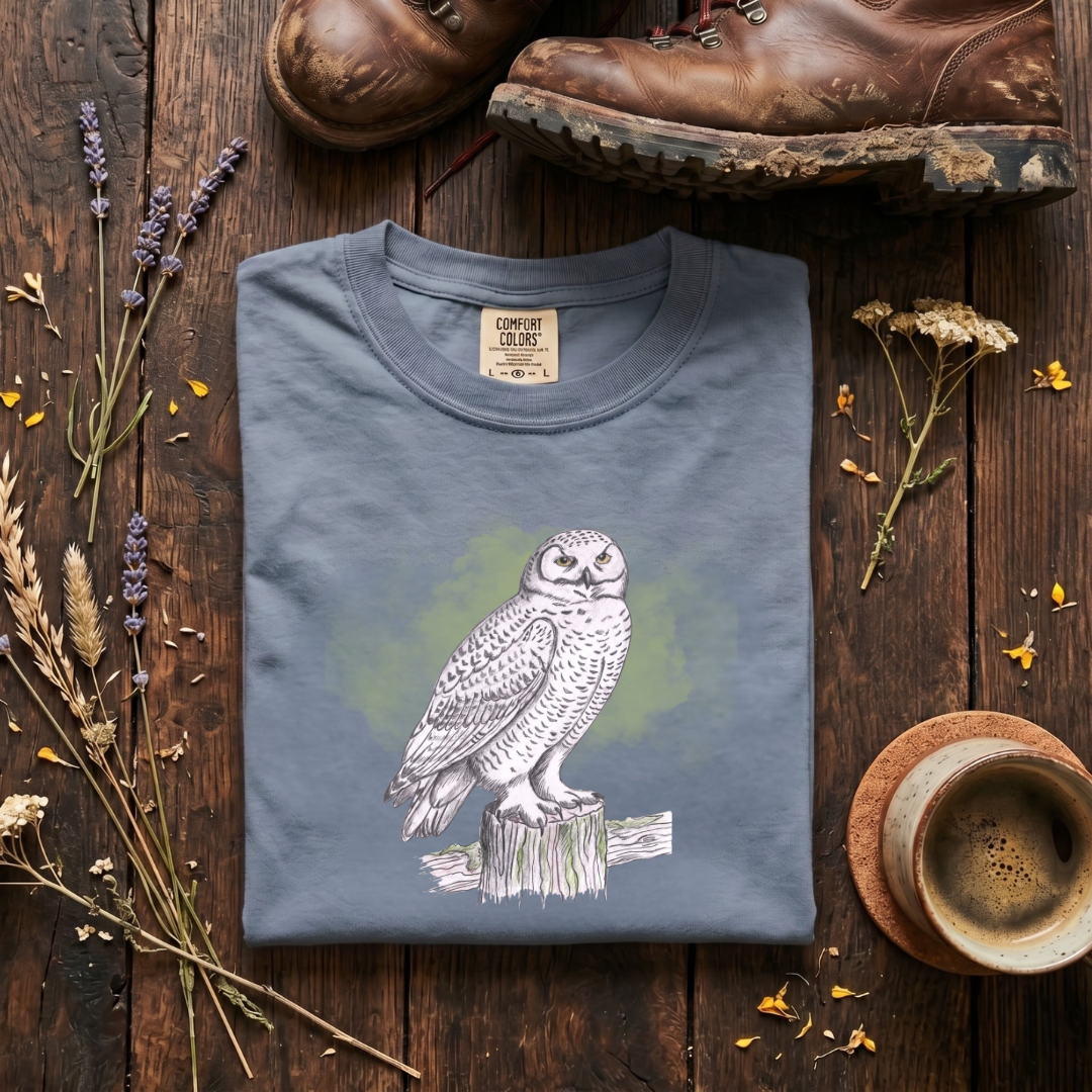 Snowy Owl - Pencil Sketches T-Shirt