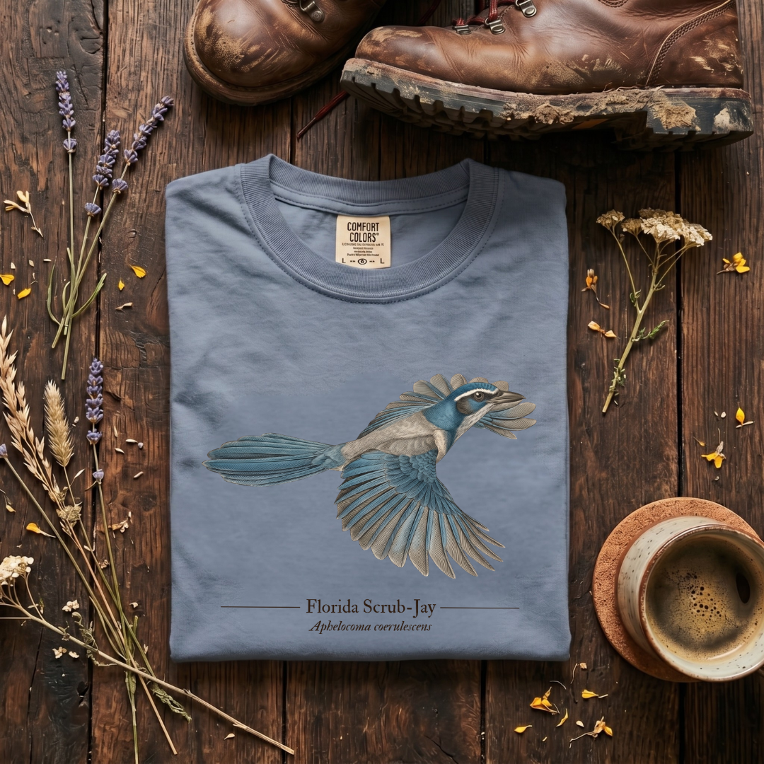 Florida Scrub-Jay - Aphelocoma coerulescens T-Shirt