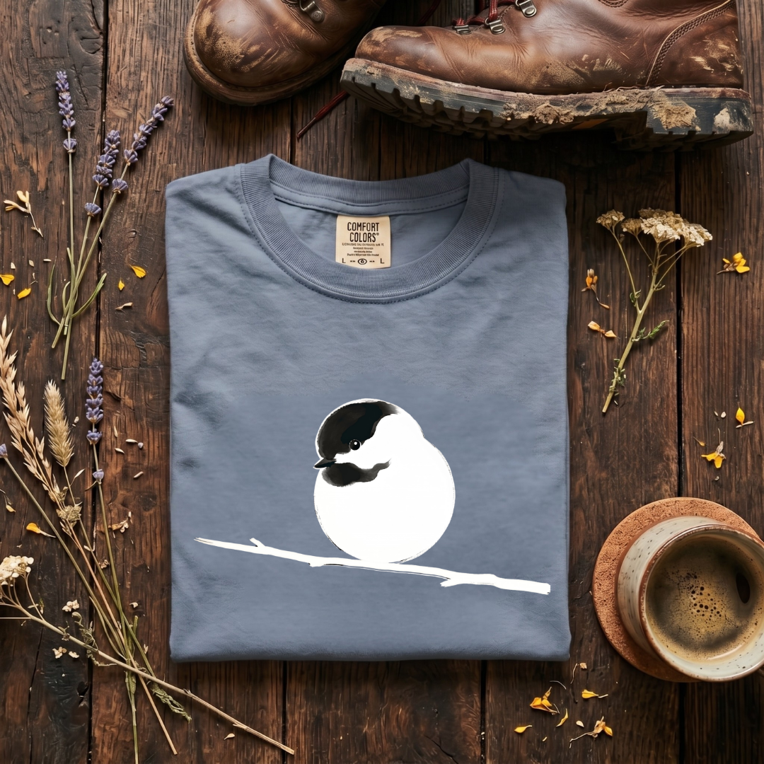 Black-capped chickadee minimal T-Shirt
