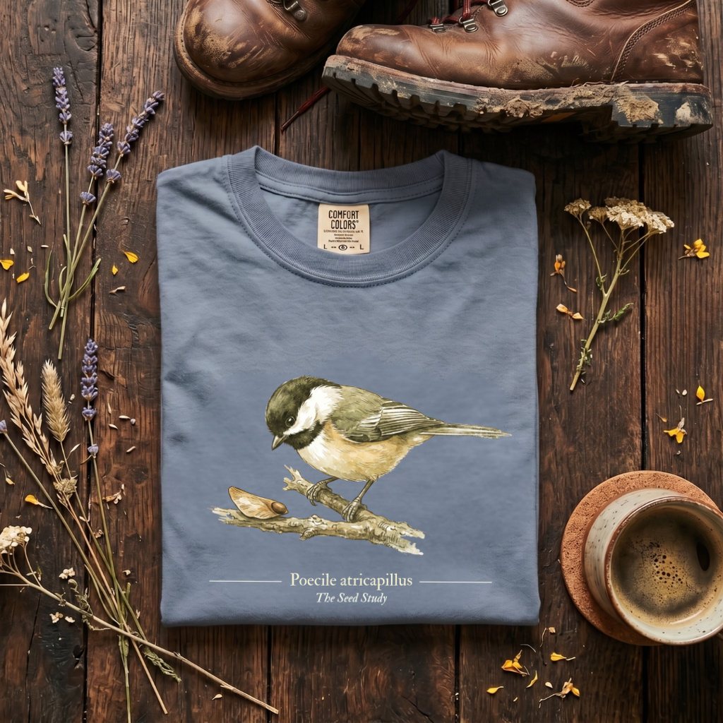 Black-capped Chickadee - The Seed Study T-Shirt