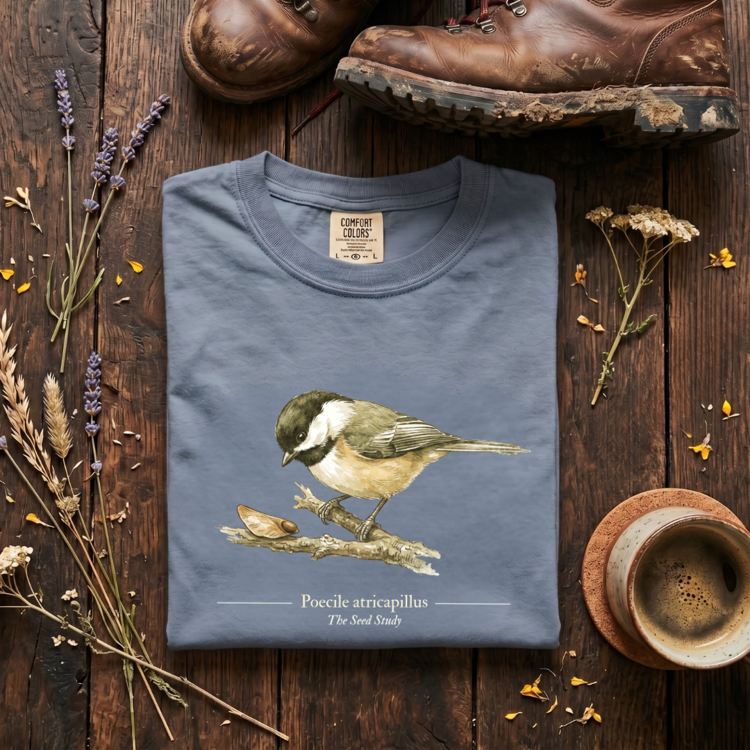 Black-capped Chickadee - The Seed Study T-Shirt