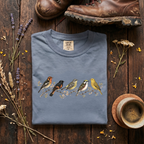 Spring Warblers - Field Guide Row T-Shirt