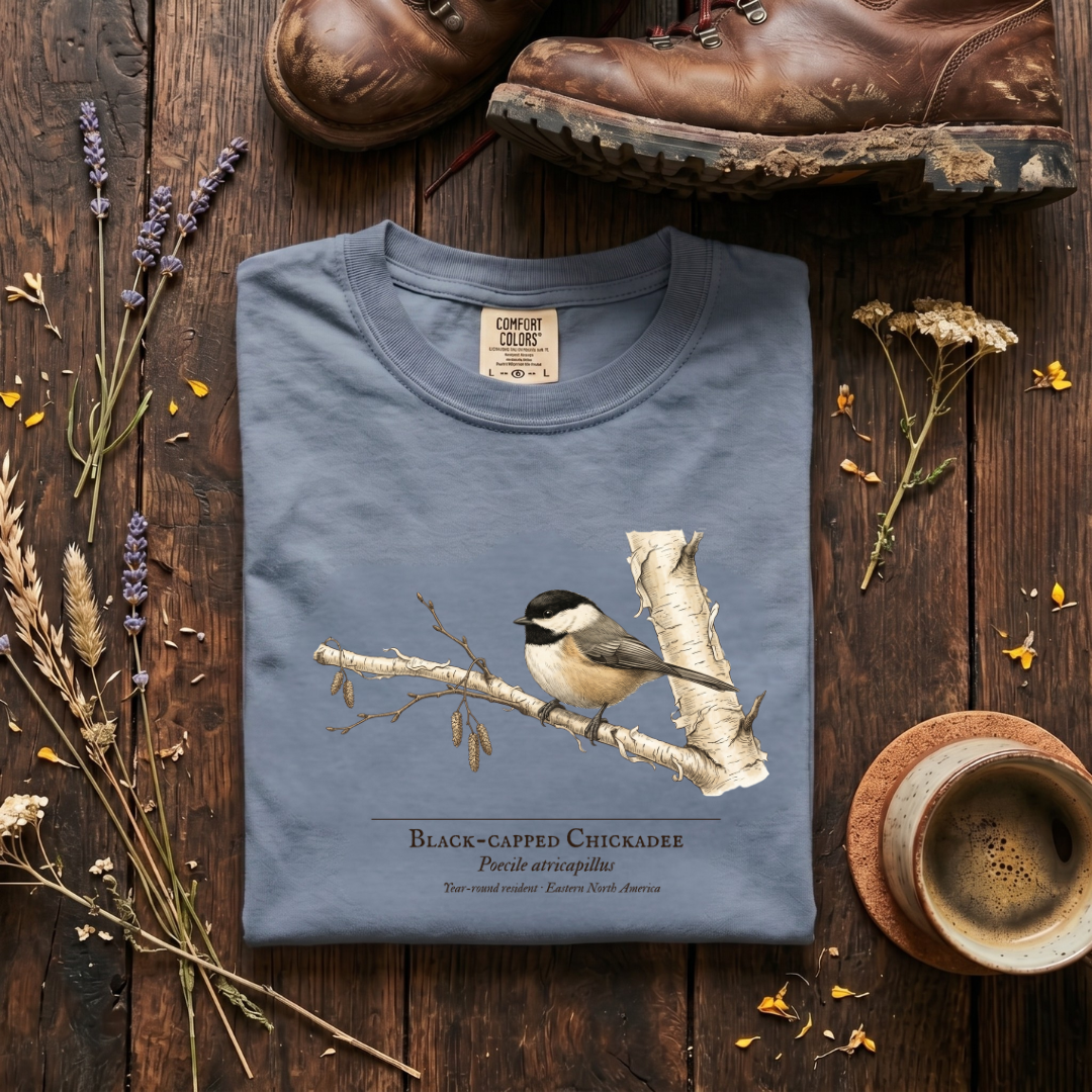 Black-capped Chickadee - Small Bird, Big Winter T-Shirt