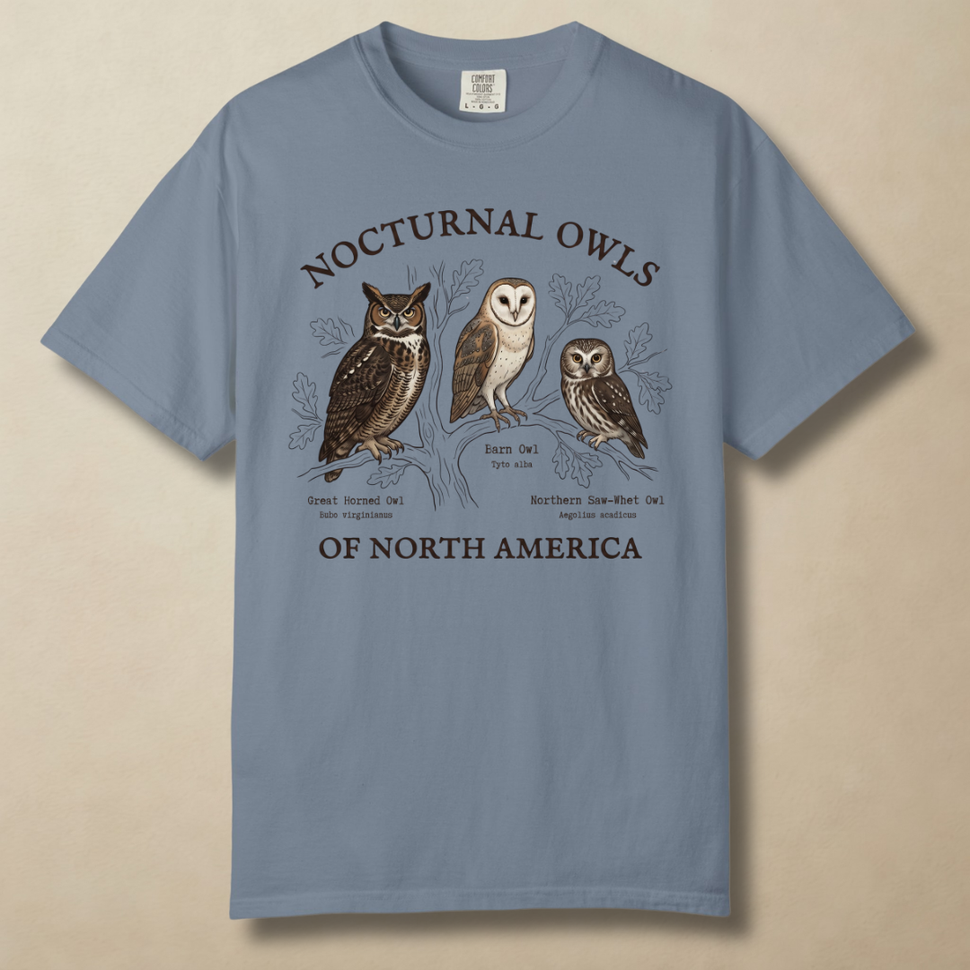 Nocturnal Owls - Rulers of the Night Watch T-Shirt