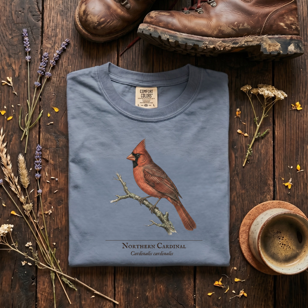 Northern Cardinal - The Backyard Sentinel T-Shirt
