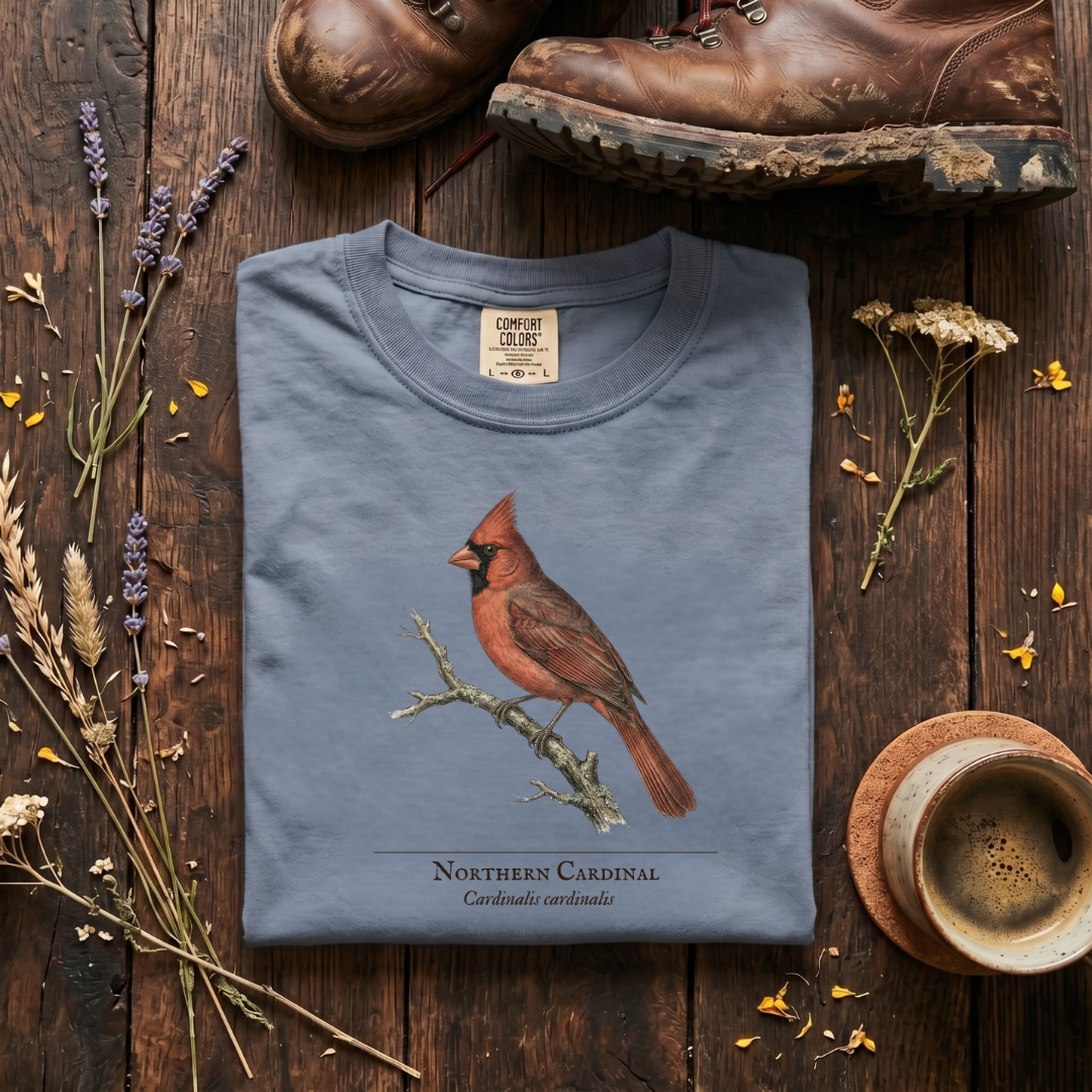 Northern Cardinal - The Backyard Sentinel T-Shirt