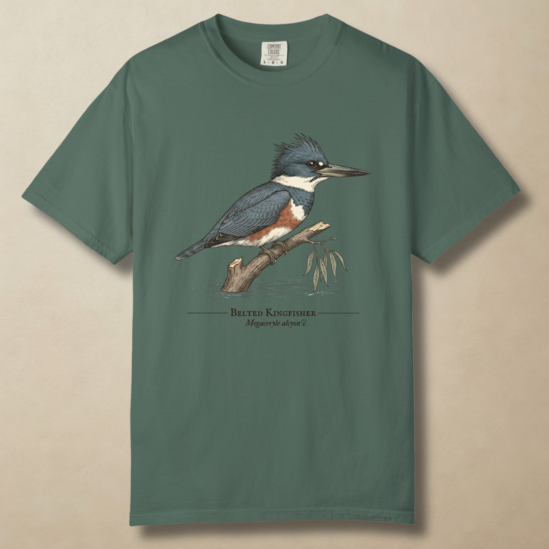 Belted Kingfisher - King of the Creek T-Shirt