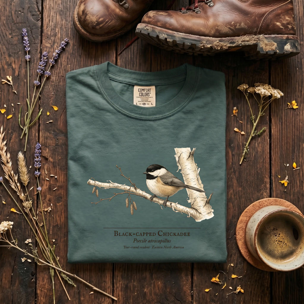 Black-capped Chickadee - Small Bird, Big Winter T-Shirt
