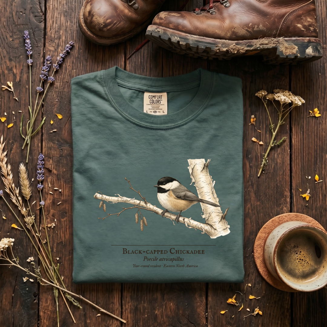 Black-capped Chickadee - Small Bird, Big Winter T-Shirt