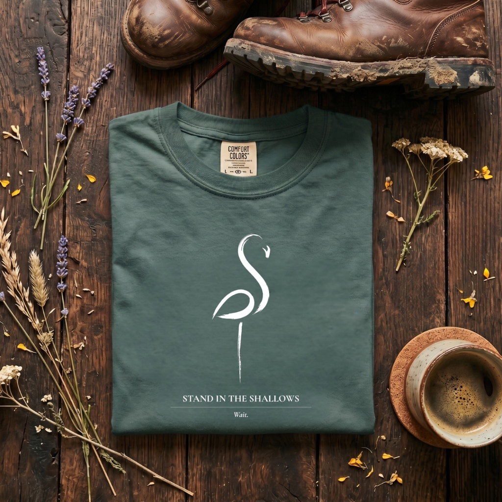 Stand in the Shallows - Flamingo T-Shirt