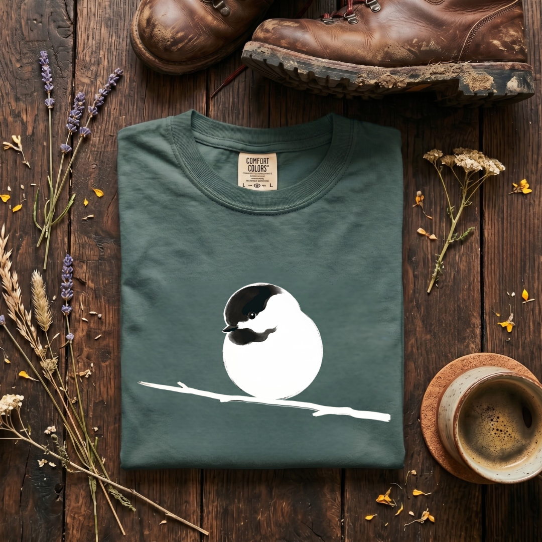 Black-capped chickadee minimal T-Shirt