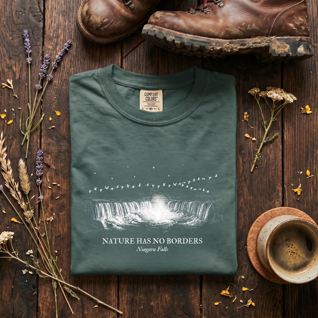 Nature Has No Borders - Niagara Falls T-Shirt