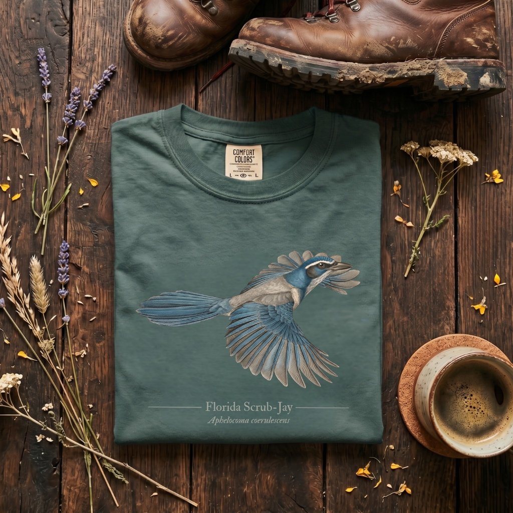 Florida Scrub-Jay - Aphelocoma coerulescens T-Shirt