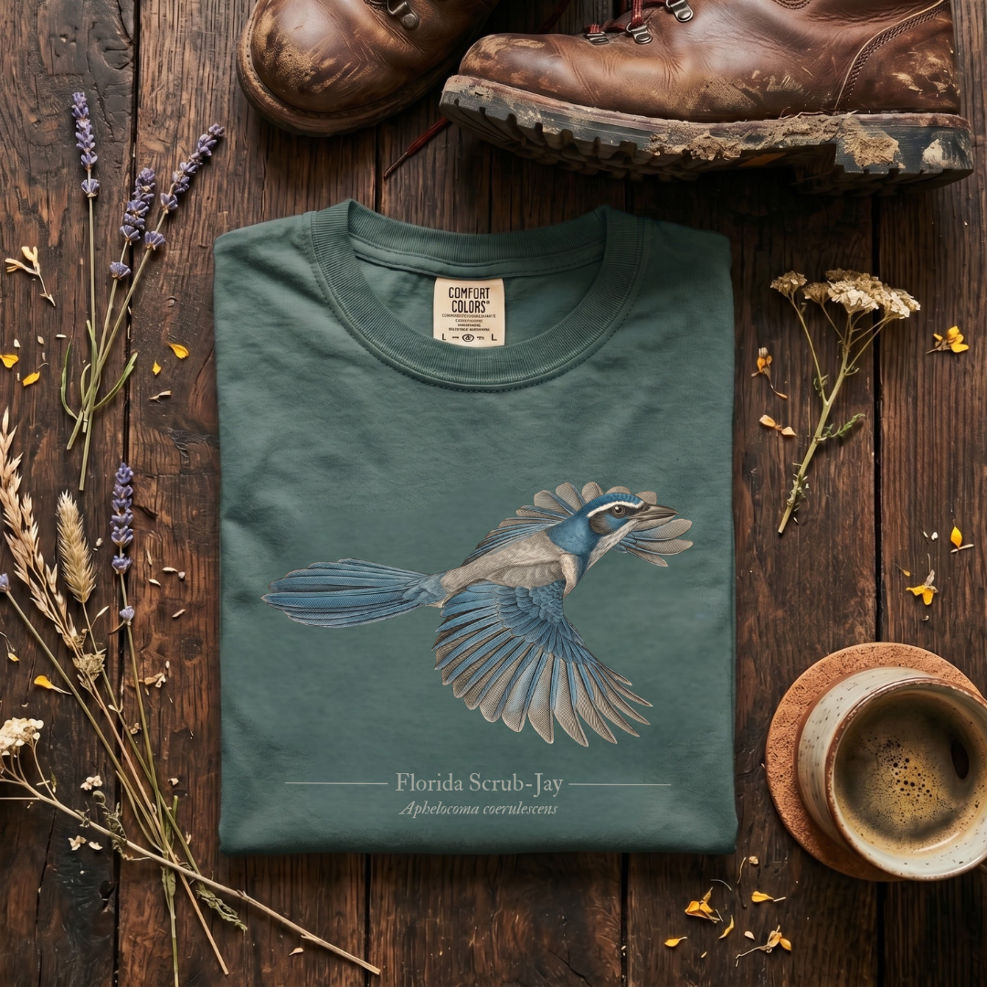 Florida Scrub-Jay - Aphelocoma coerulescens T-Shirt