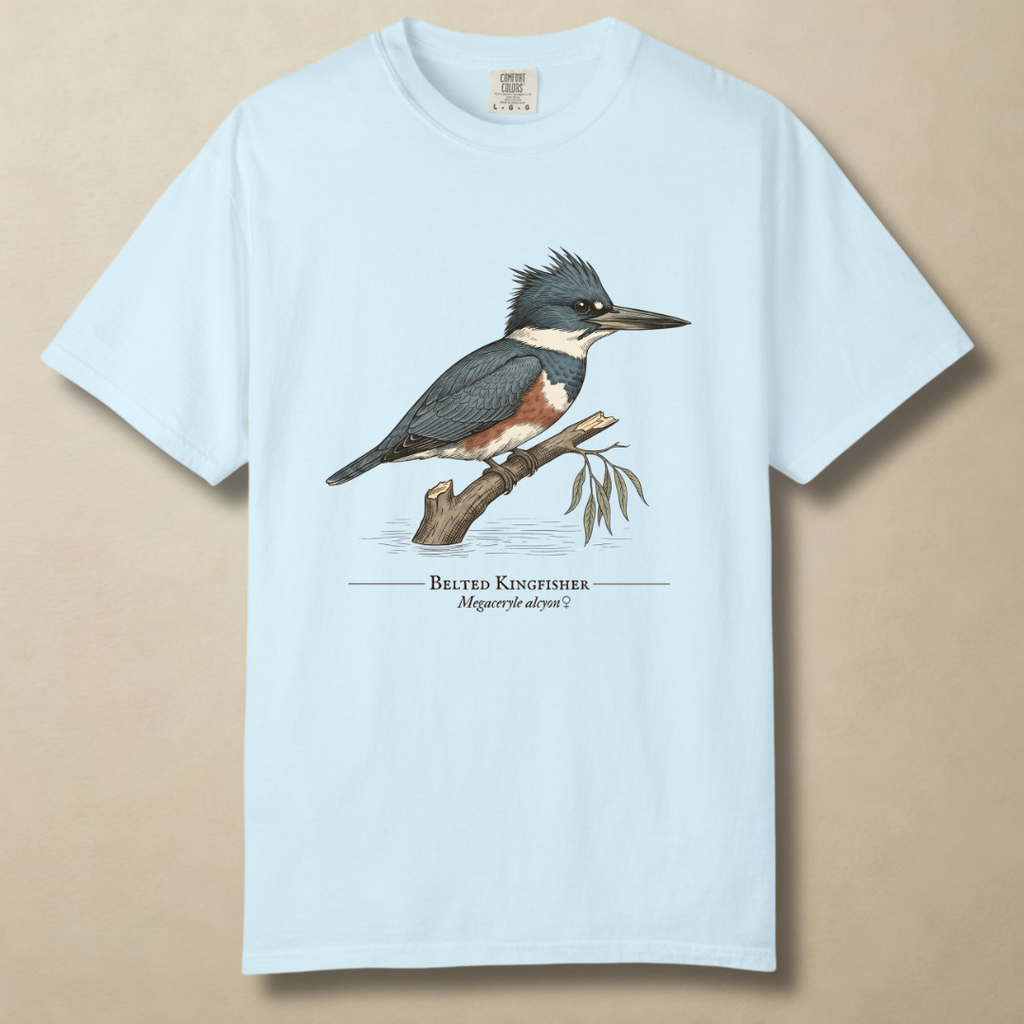 Belted Kingfisher - King of the Creek T-Shirt