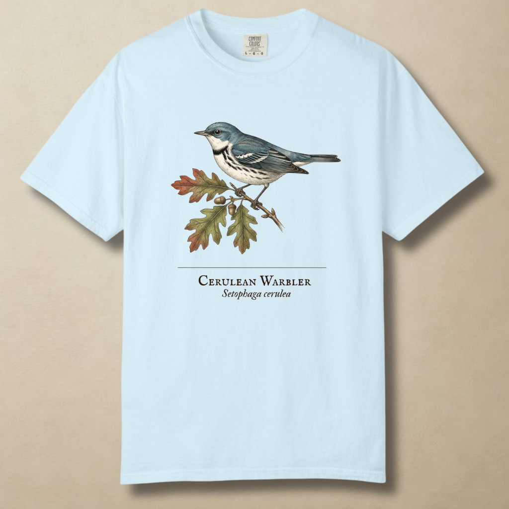 Cerulean Warbler - Ghost of the Canopy T-Shirt