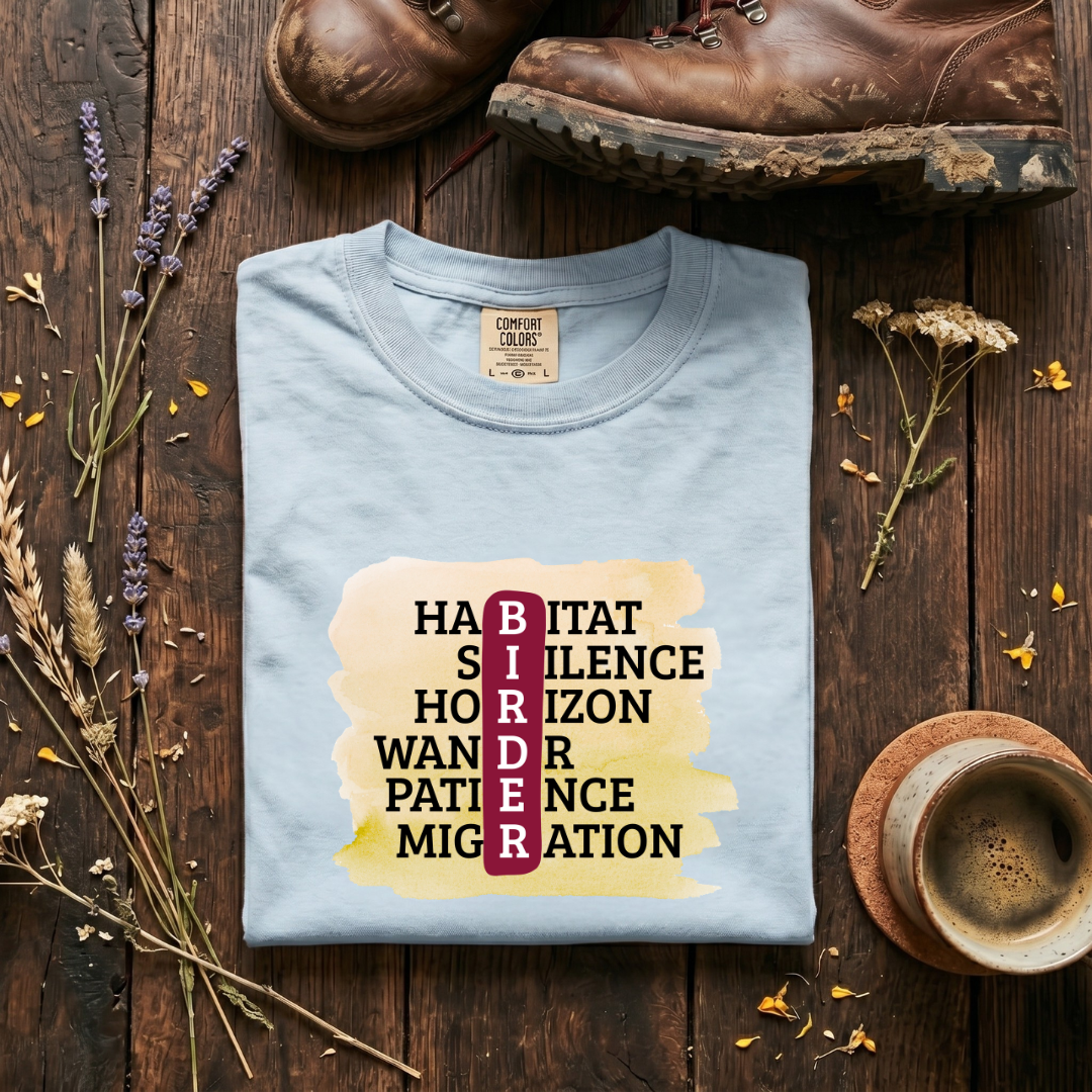 The Birder’s Manifesto - Watercolor T-Shirt