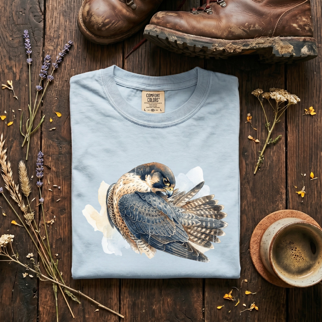 Peregrine Falcon - Preening Ritual T-Shirt