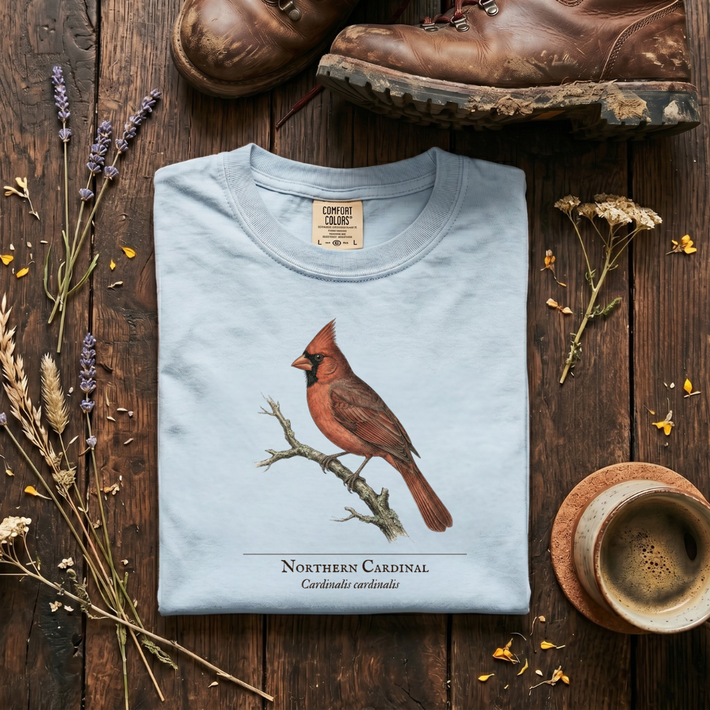 Northern Cardinal - The Backyard Sentinel T-Shirt