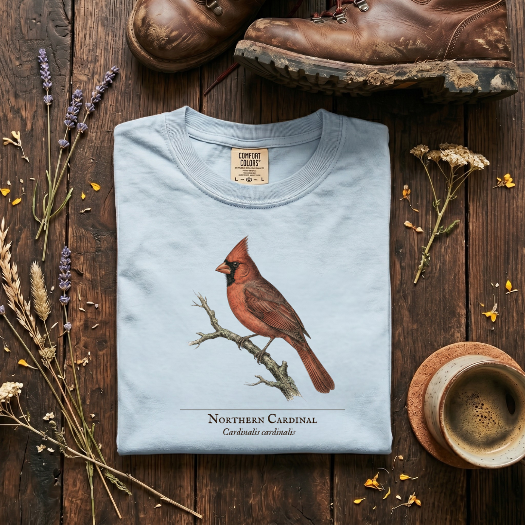 Northern Cardinal - The Backyard Sentinel T-Shirt