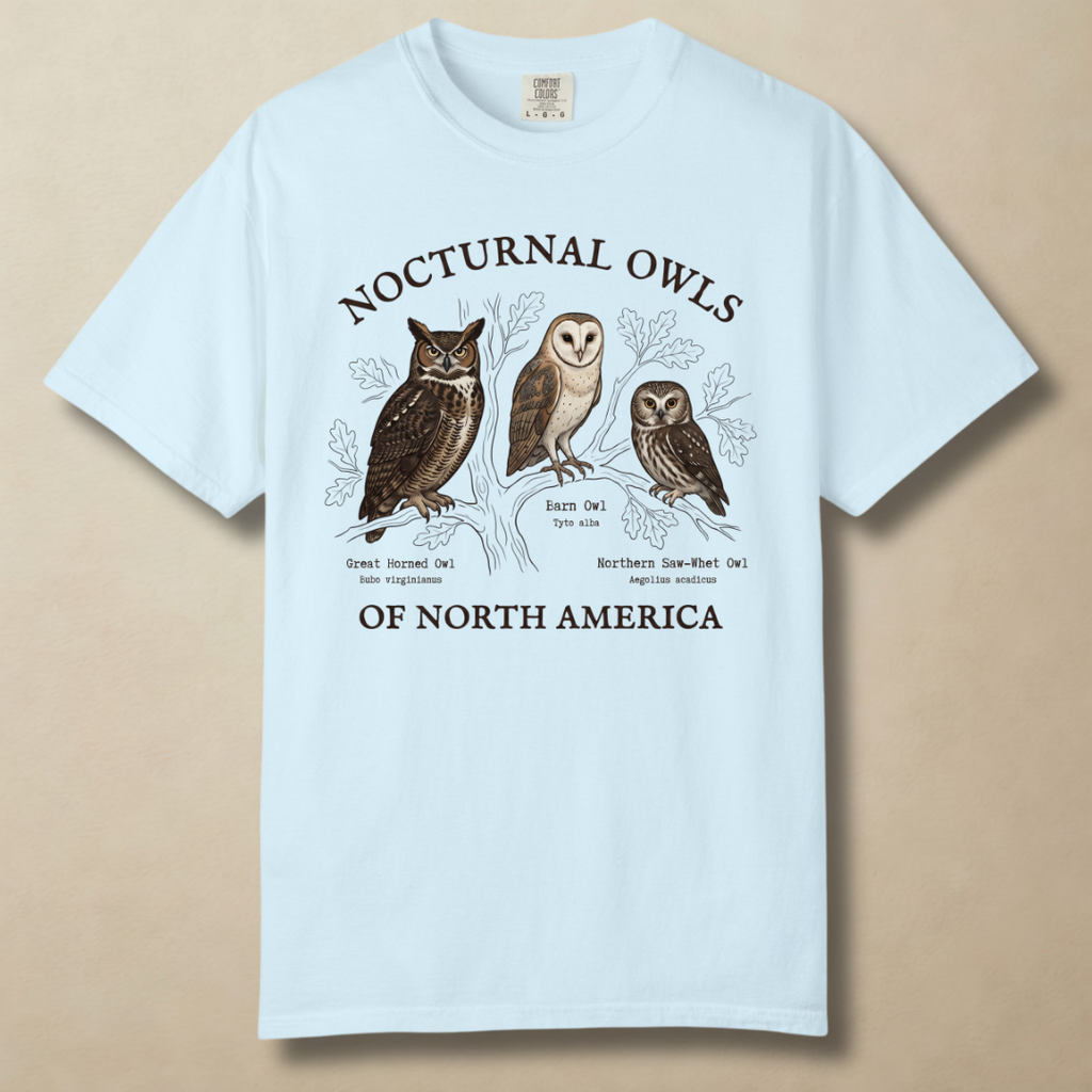 Nocturnal Owls - Rulers of the Night Watch T-Shirt