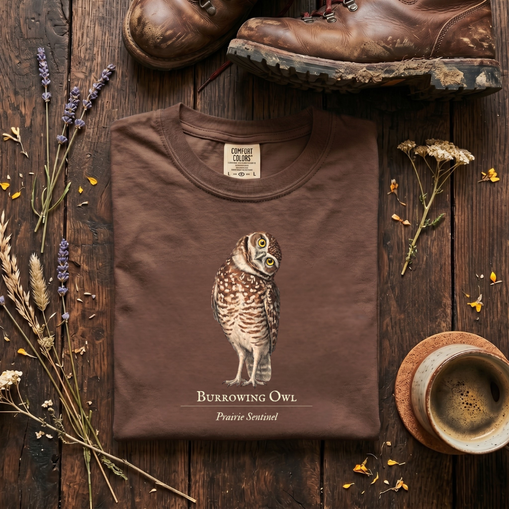 Burrowing Owl -The Prairie Sentinel T-Shirt