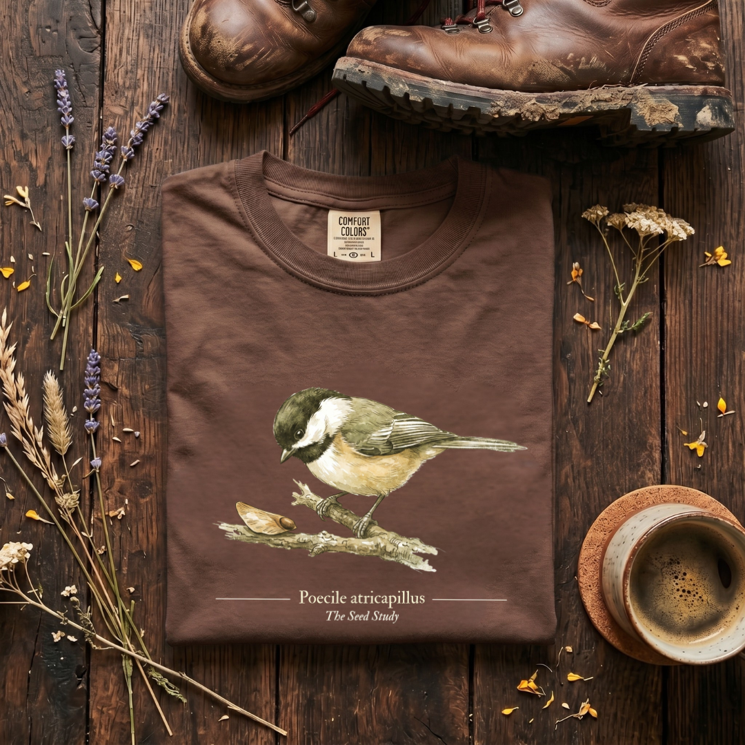 Black-capped Chickadee - The Seed Study T-Shirt