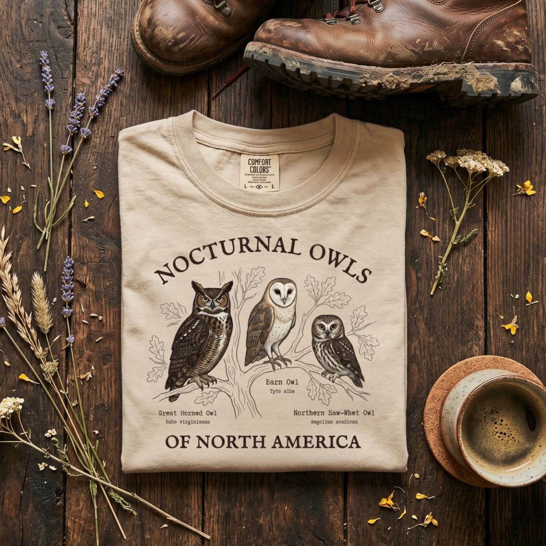Nocturnal Owls - Rulers of the Night Watch T-Shirt