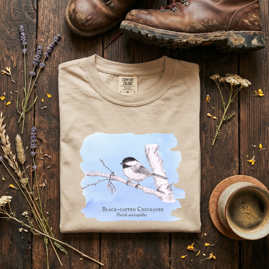 Black-capped Chickadee - The Field Sketch Archive T-Shirt