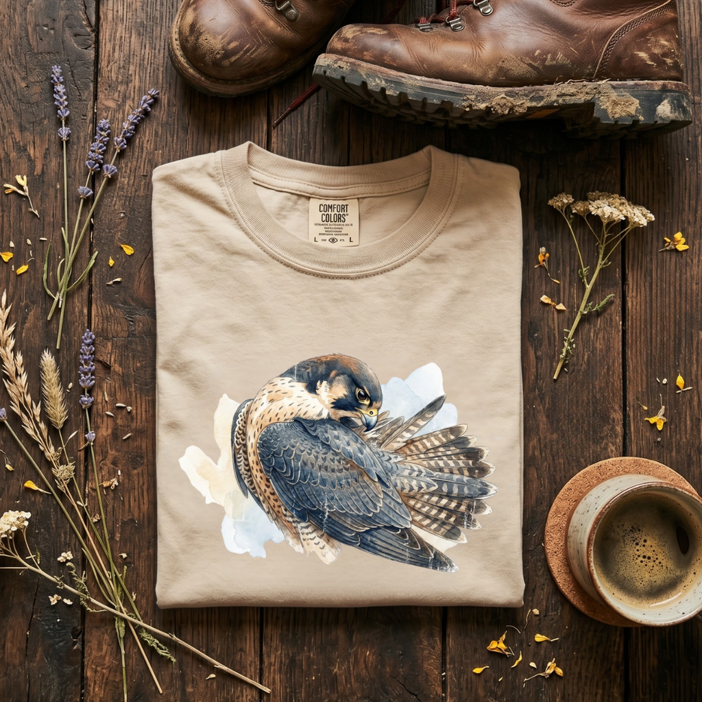 Peregrine Falcon - Preening Ritual T-Shirt