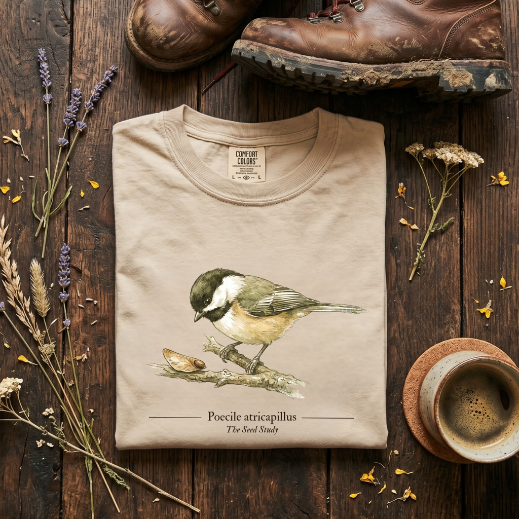Black-capped Chickadee - The Seed Study T-Shirt