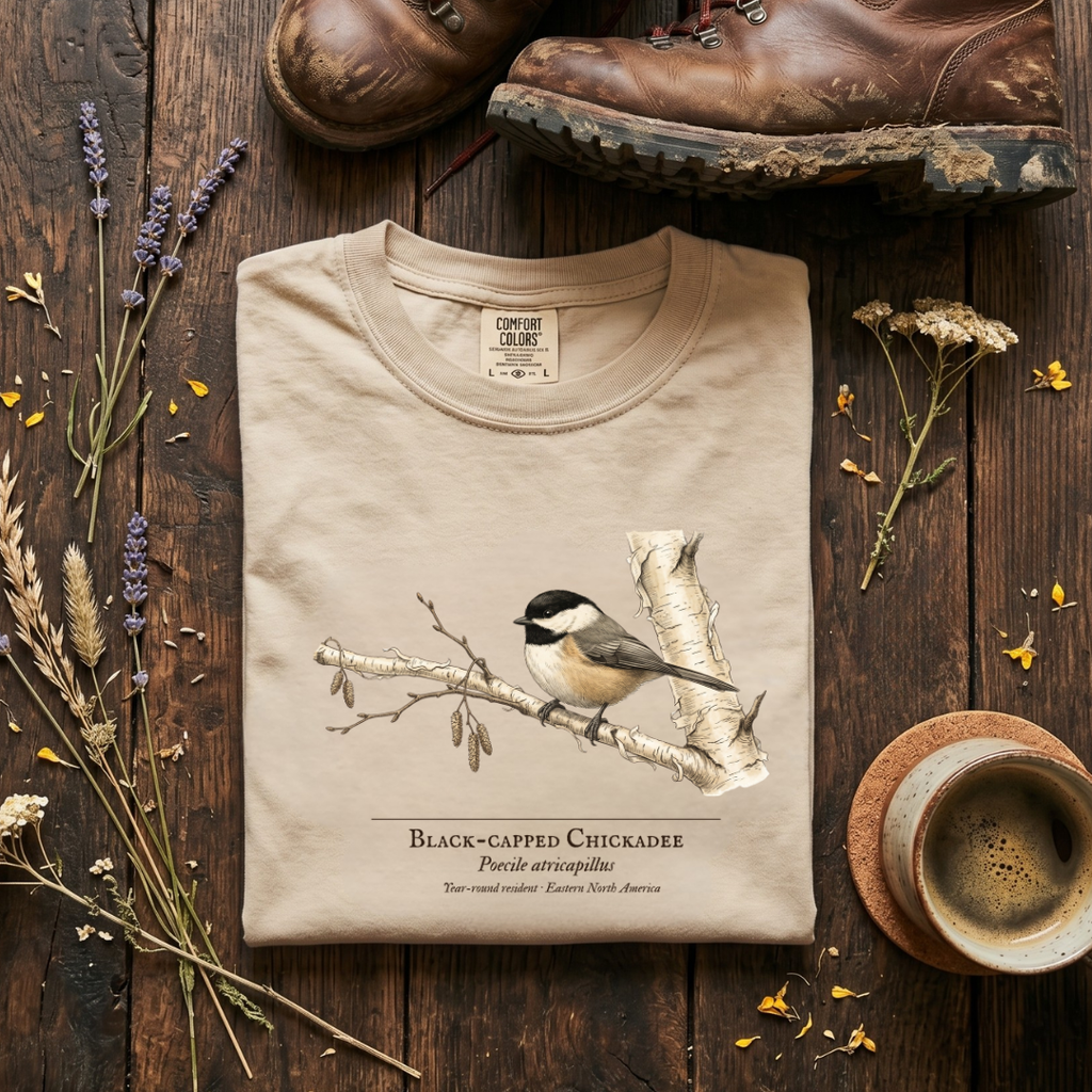 Black-capped Chickadee - Small Bird, Big Winter T-Shirt