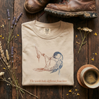 Black-capped Chickadee - The world looks different from here T-Shirt