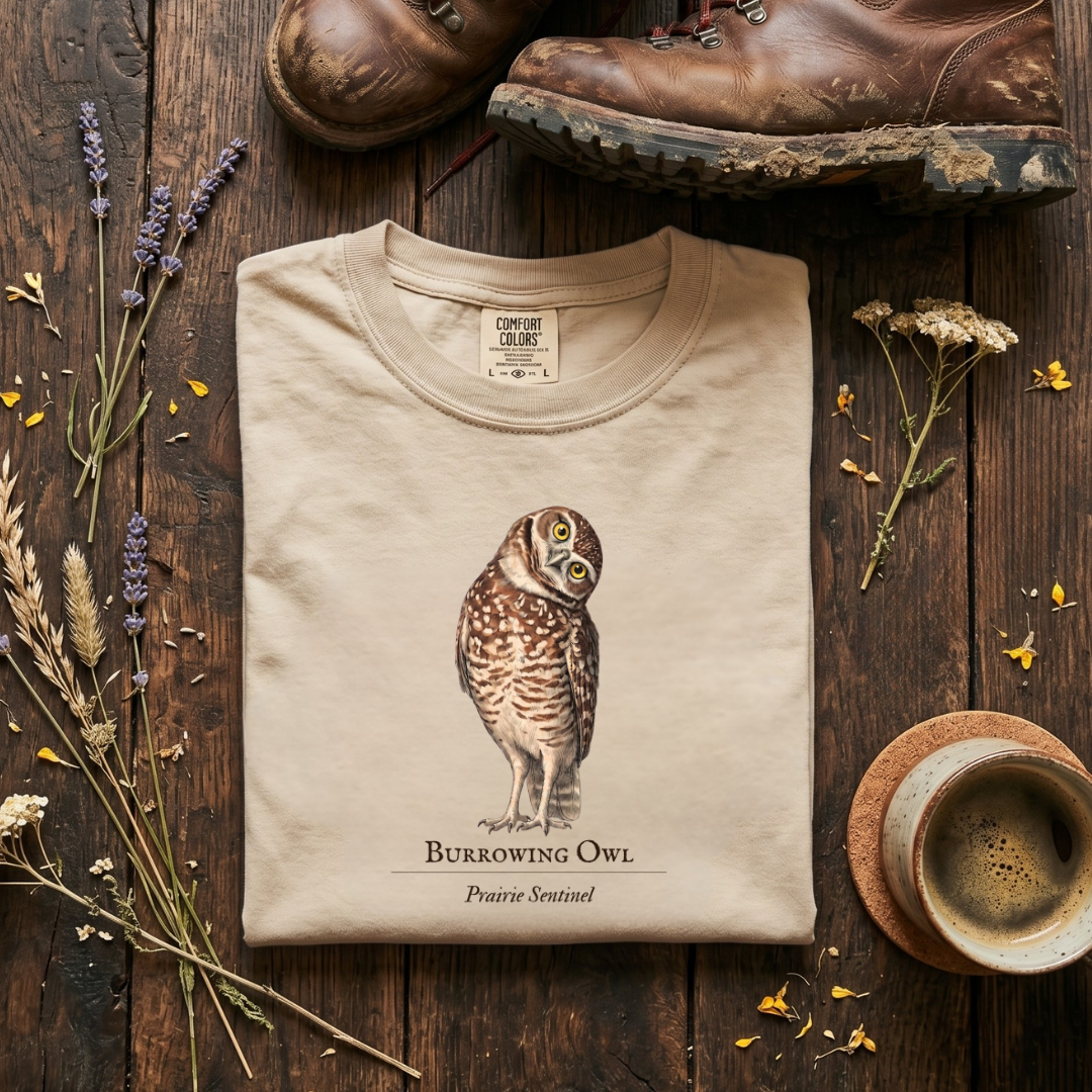 Burrowing Owl -The Prairie Sentinel T-Shirt