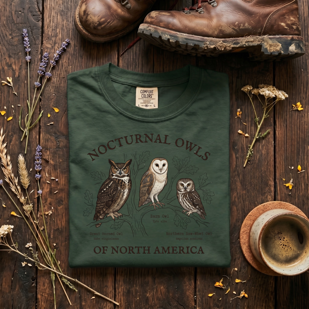 Nocturnal Owls - Rulers of the Night Watch T-Shirt