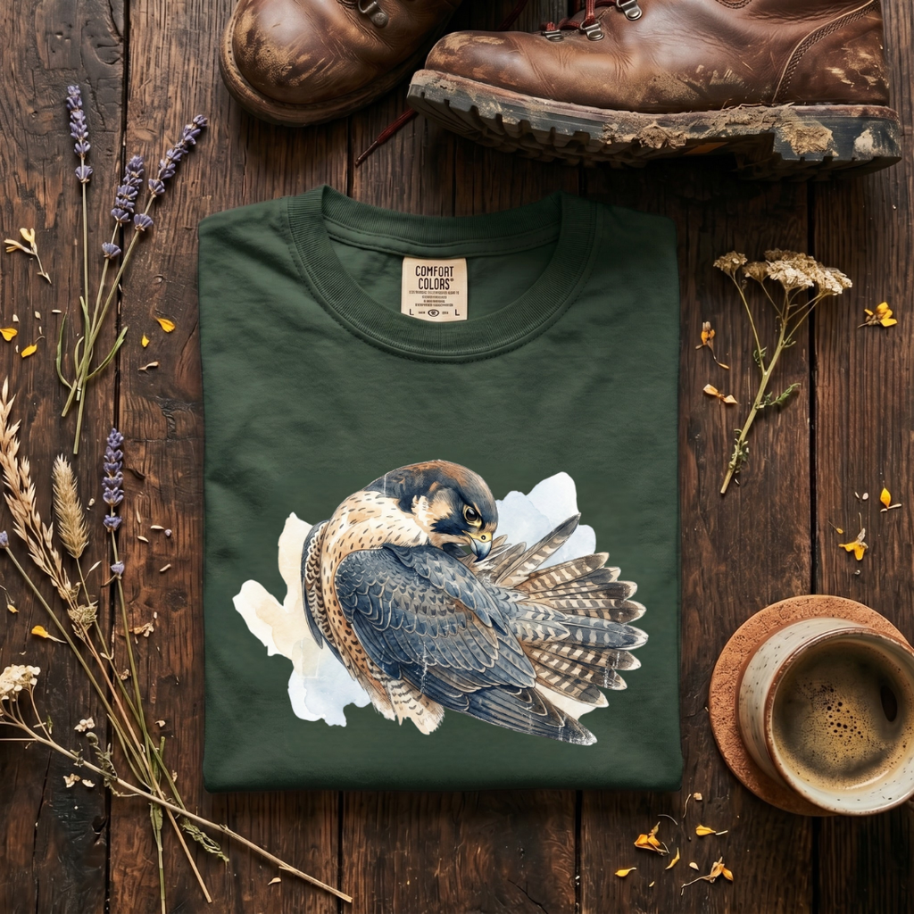 Peregrine Falcon - Preening Ritual T-Shirt