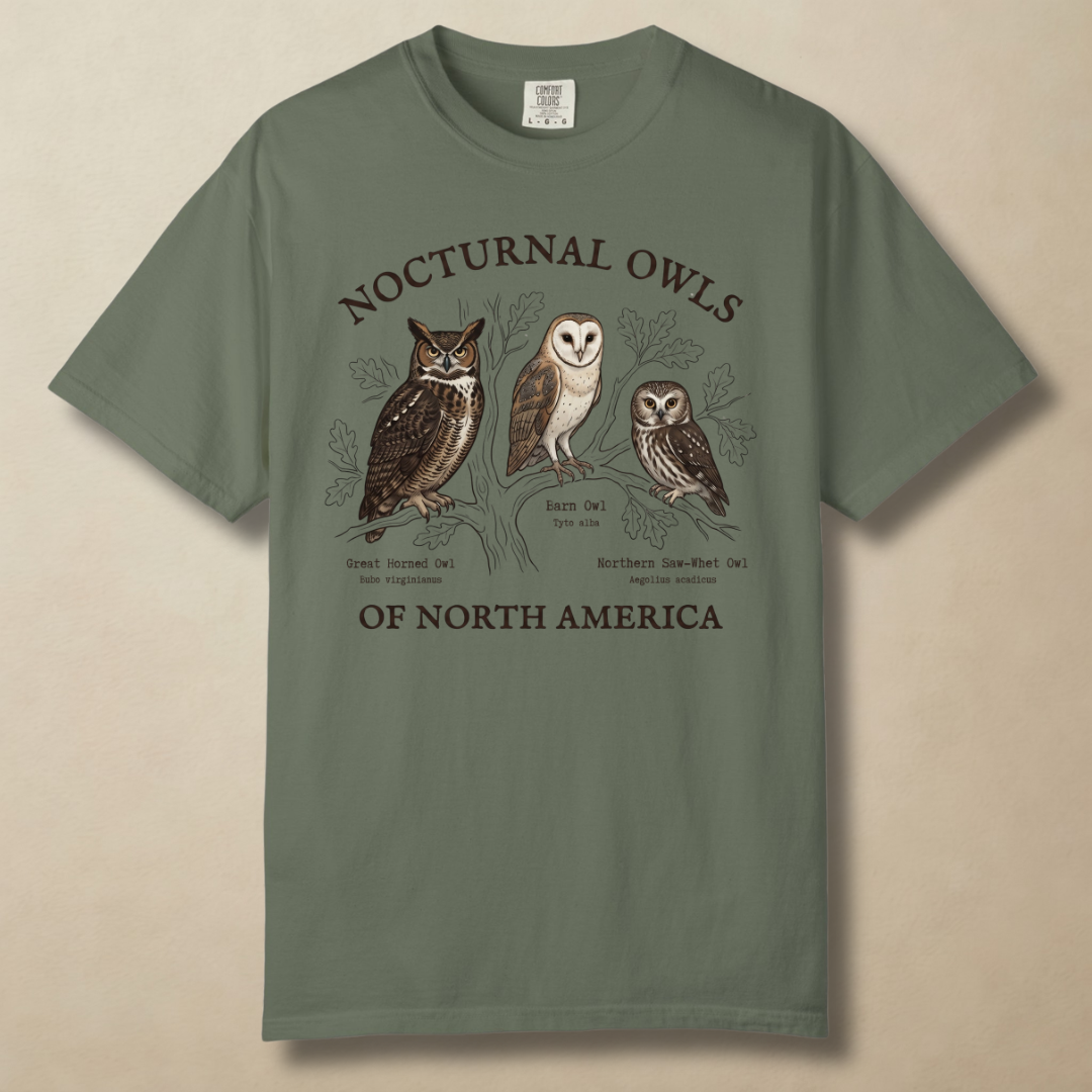 Nocturnal Owls - Rulers of the Night Watch T-Shirt