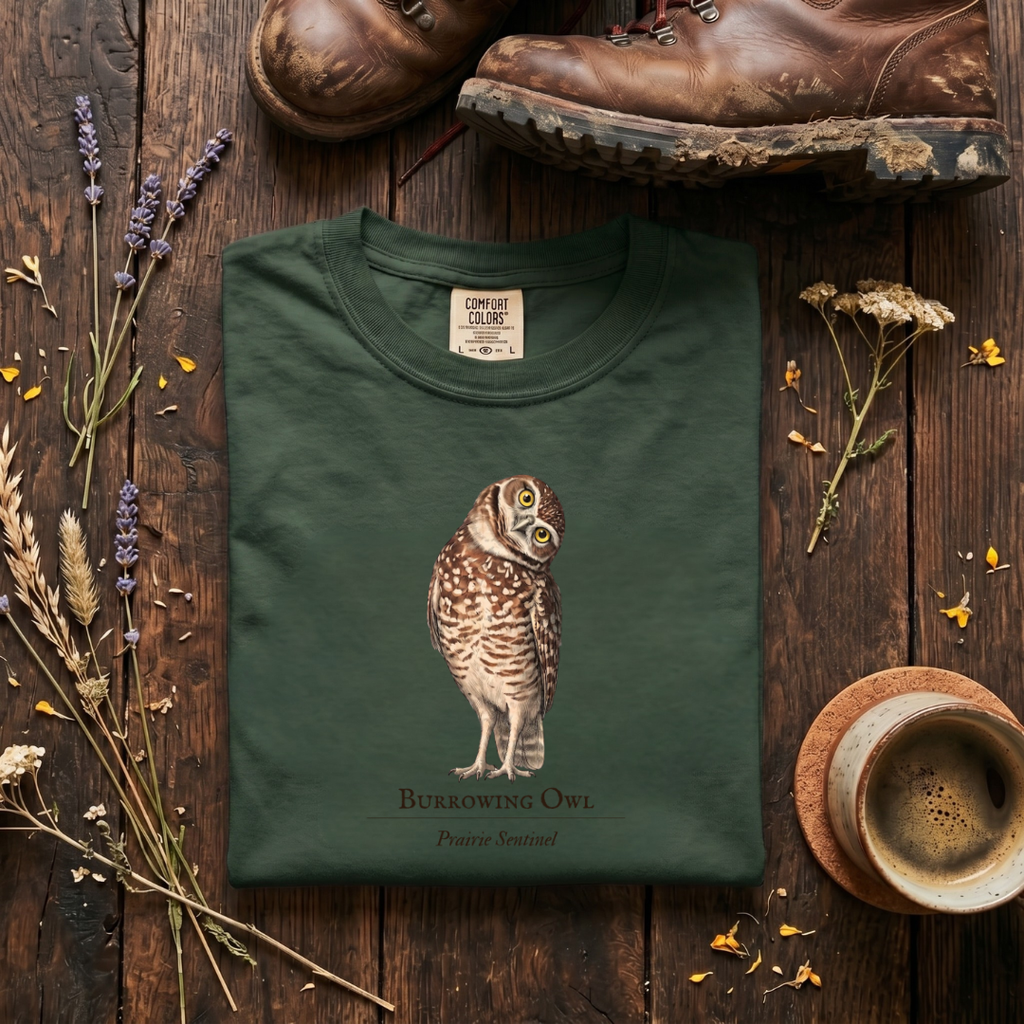 Burrowing Owl -The Prairie Sentinel T-Shirt