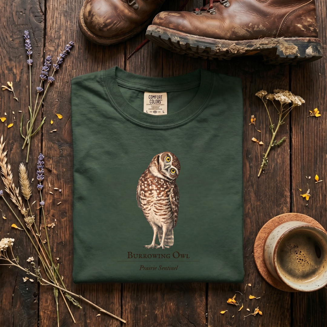 Burrowing Owl -The Prairie Sentinel T-Shirt