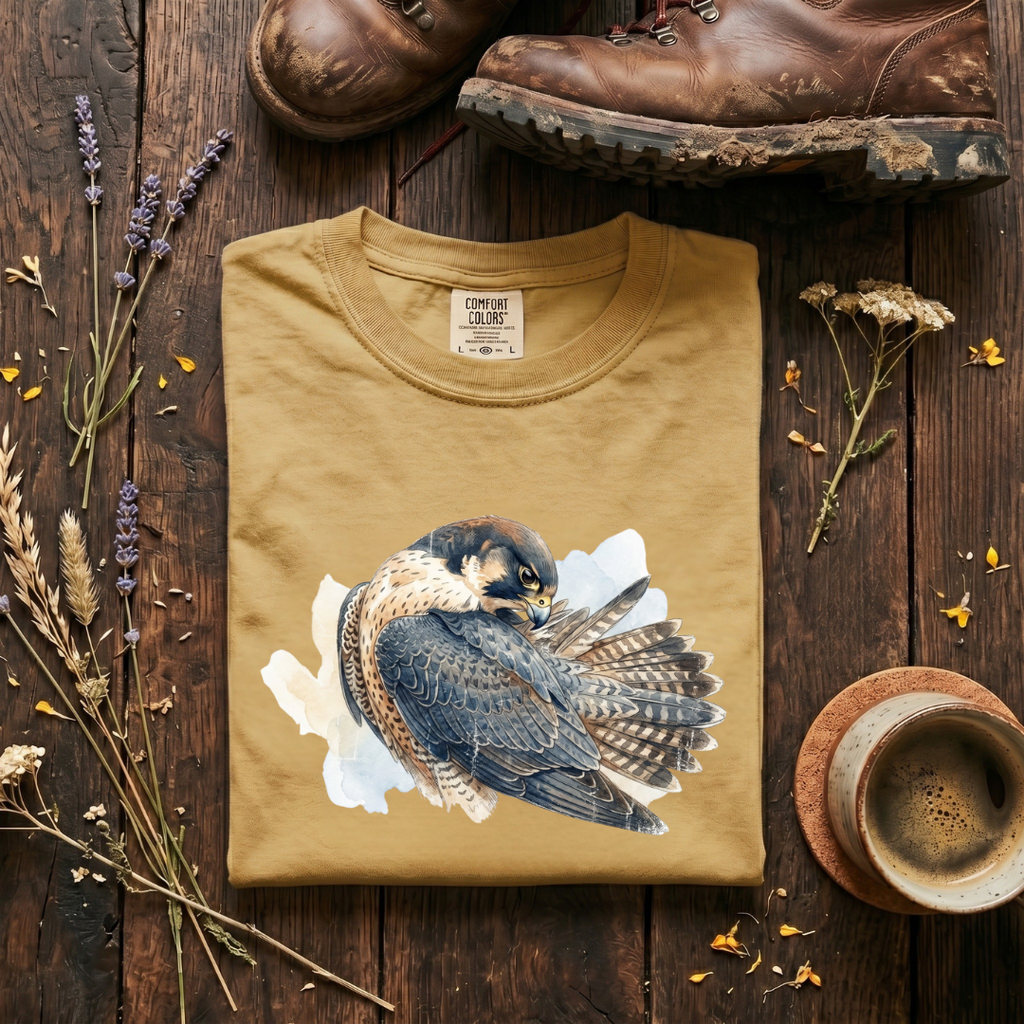 Peregrine Falcon - Preening Ritual T-Shirt