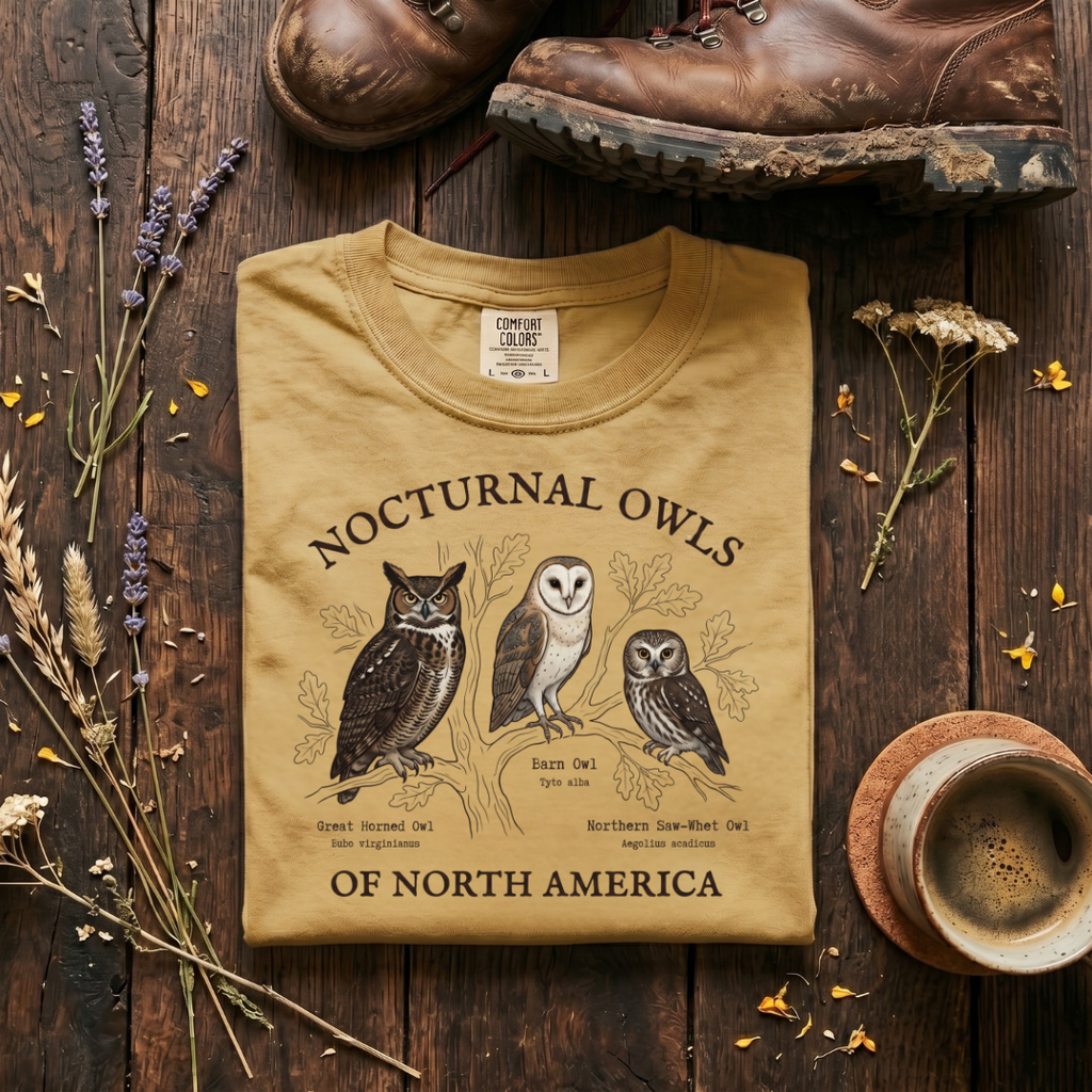 Nocturnal Owls - Rulers of the Night Watch T-Shirt