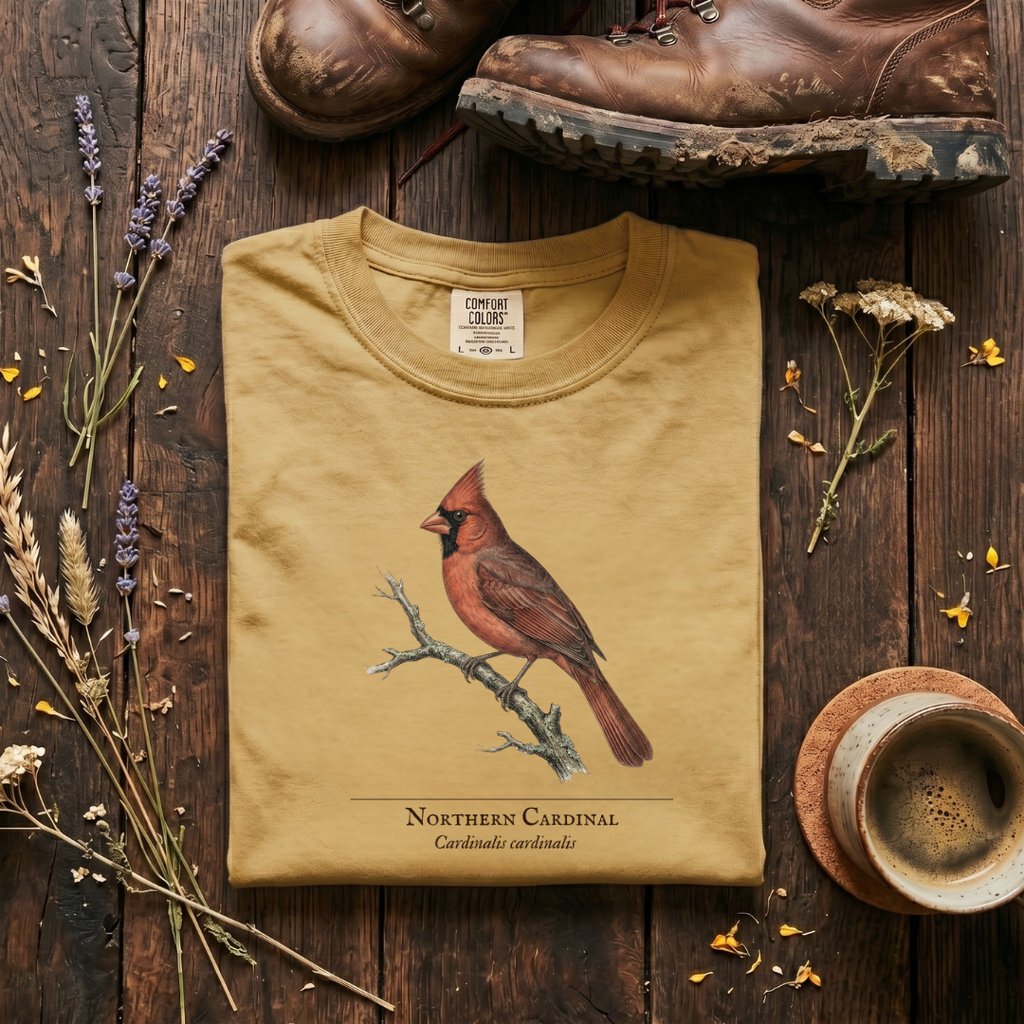 Northern Cardinal - The Backyard Sentinel T-Shirt